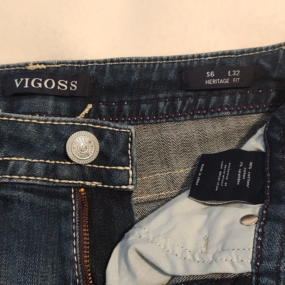 Vigoss slim boot Heritage Fit jeans Size 6 L32 - Picture 3 of 7
